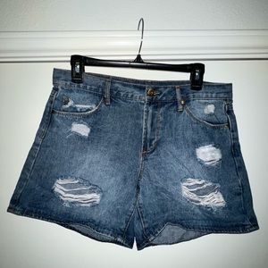 Articles of Society Denim Mom-Jean Shorts